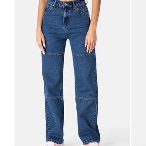 Adika Blue high rise carpenter Jeans